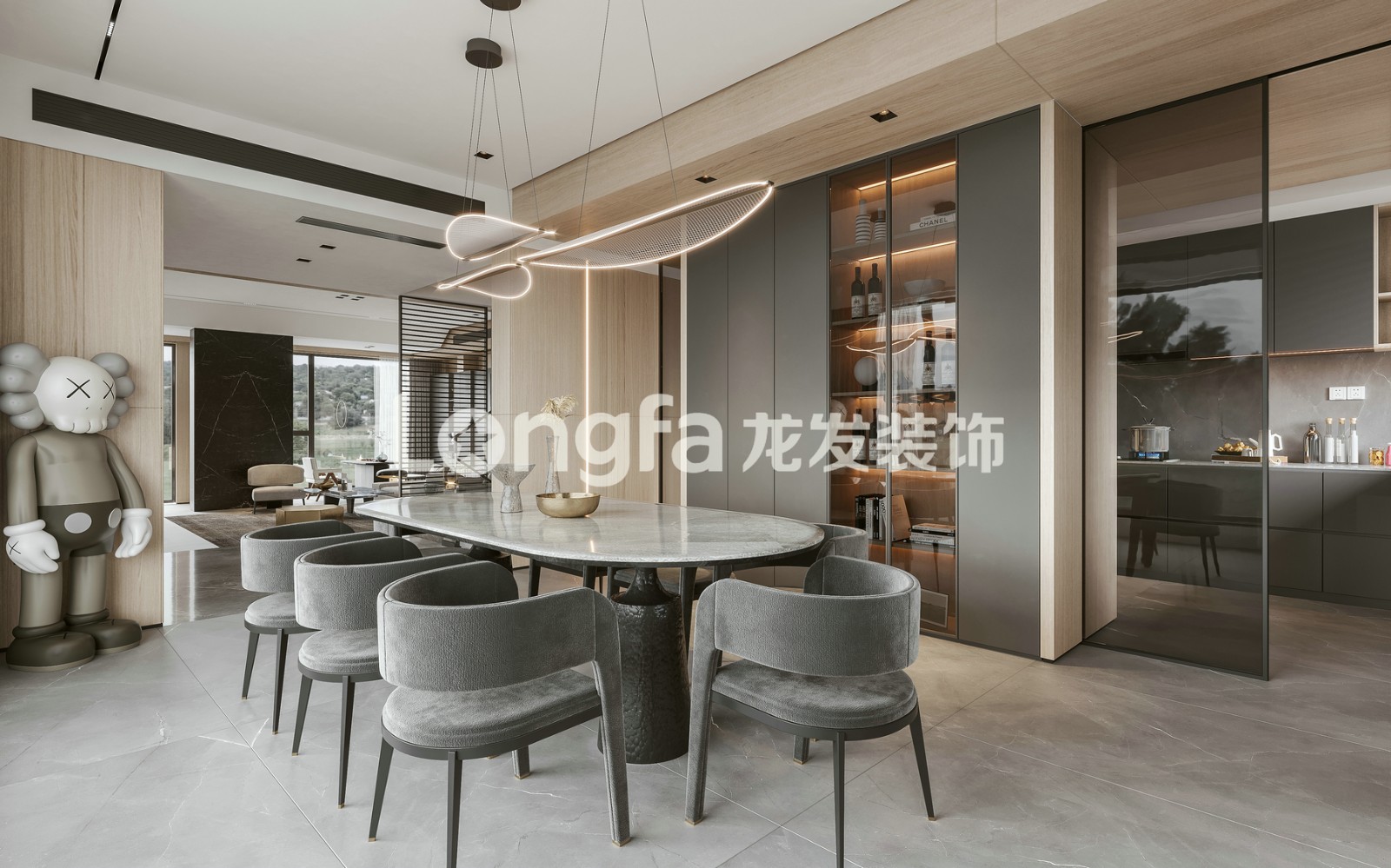 龍發裝飾七彩云南古滇名城聯排別墅效果圖