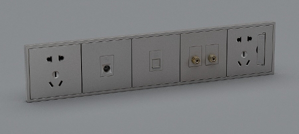龍發裝飾電視背景墻插座布局